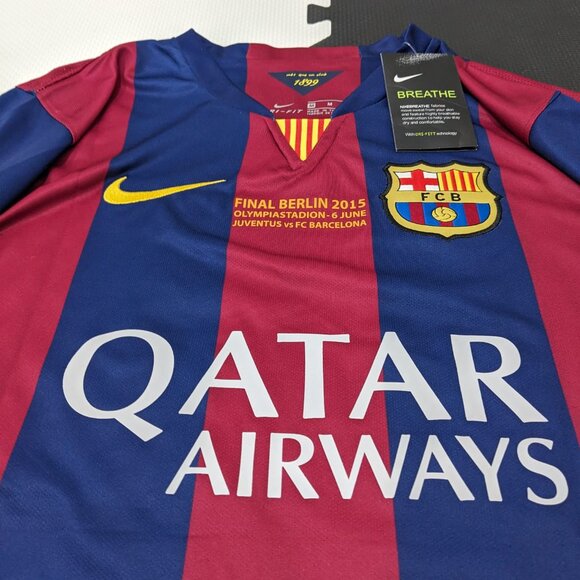Neymar JR Barcelona 2014/15 Champions League Nike Retro Jersey - Picture 3 of 14